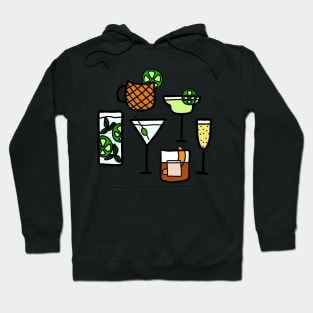 Bottoms Up Cocktails Drinks Hoodie